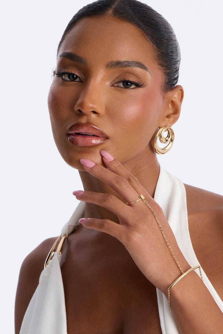 Infinity Link Hand Chain - Gold
