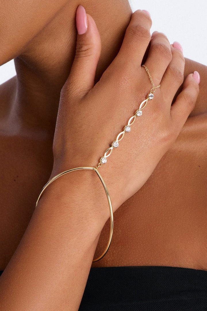 Simplicity Is Bliss Hand Chain - Gold