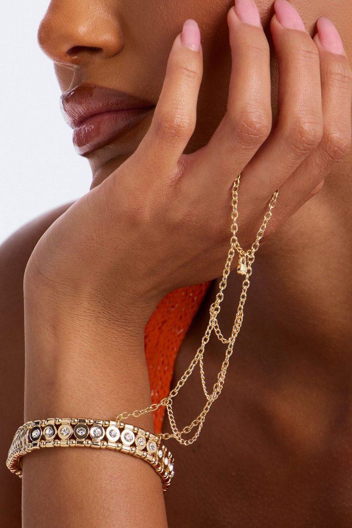 Anaya Hand Chain - Gold