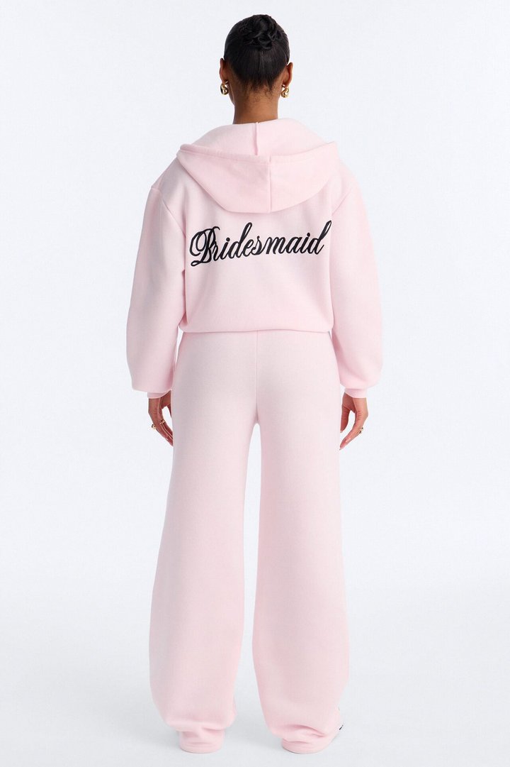 Bridesmaids Only Fleece Pant Set - Light Pink