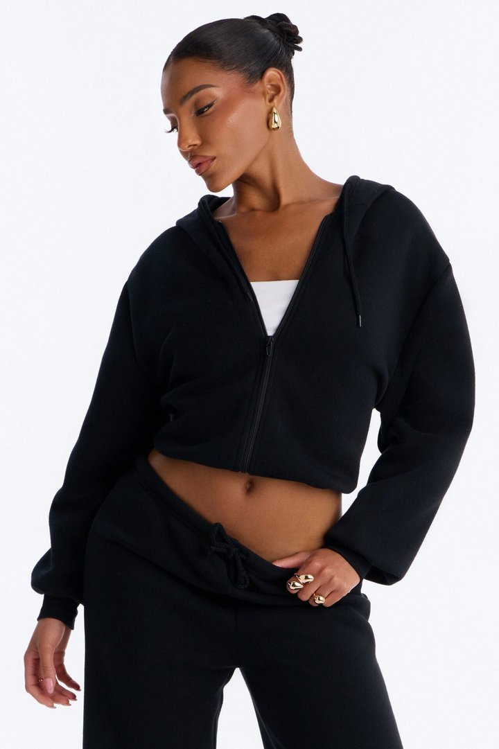 Wifey Era Fleece Pant Set - Black/White