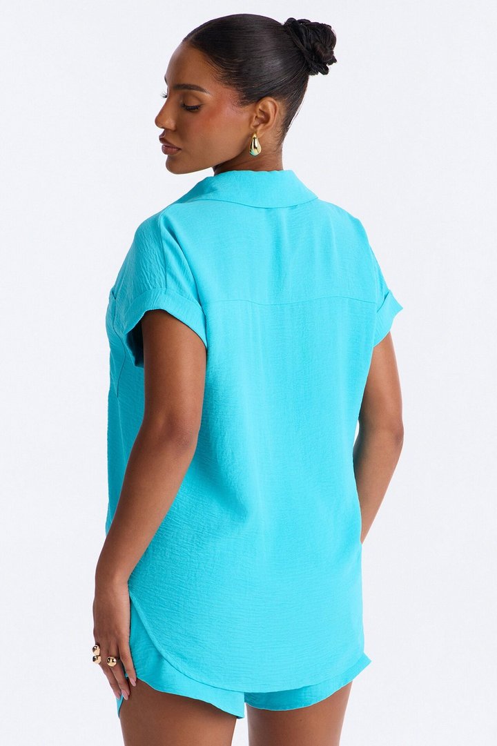 Hot Summer Short Set - Aqua