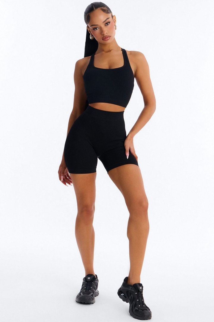 Avery Seamless Short Set - Black