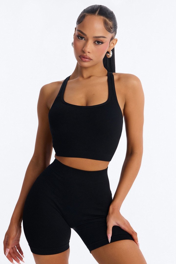 Avery Seamless Short Set - Black