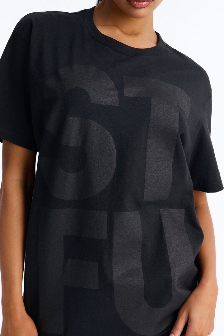 STFU Oversized Tee - Black