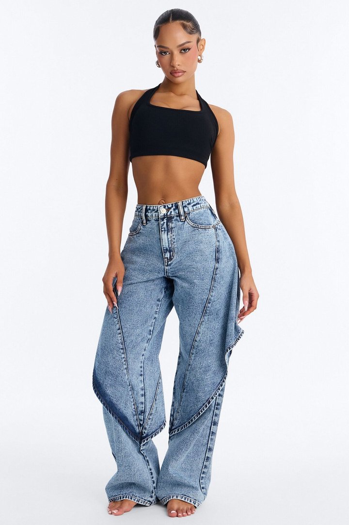Berlin Non-Stretch Straight Leg Jeans - Medium Wash