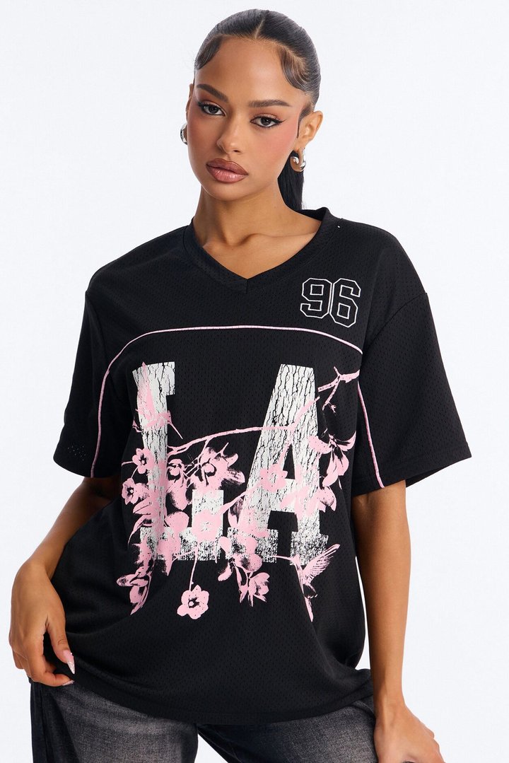 LA Cherry Blossom Jersey - Black