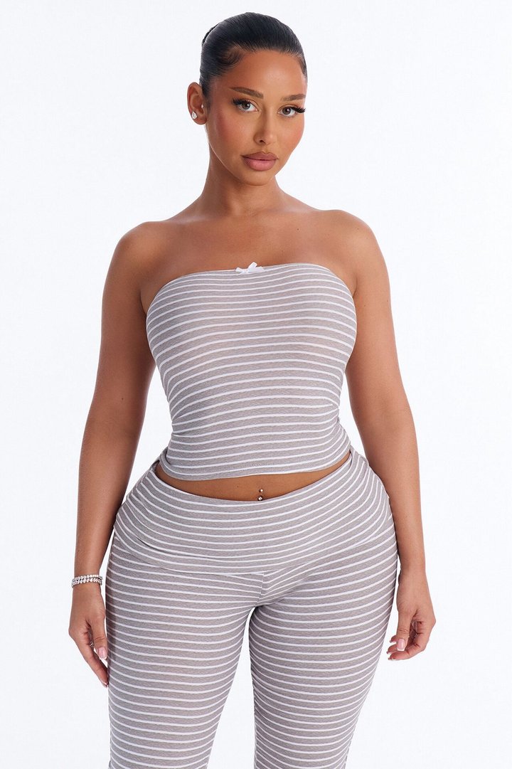 Under The Moonlight 2pc PJ Pant Set - Heather Grey
