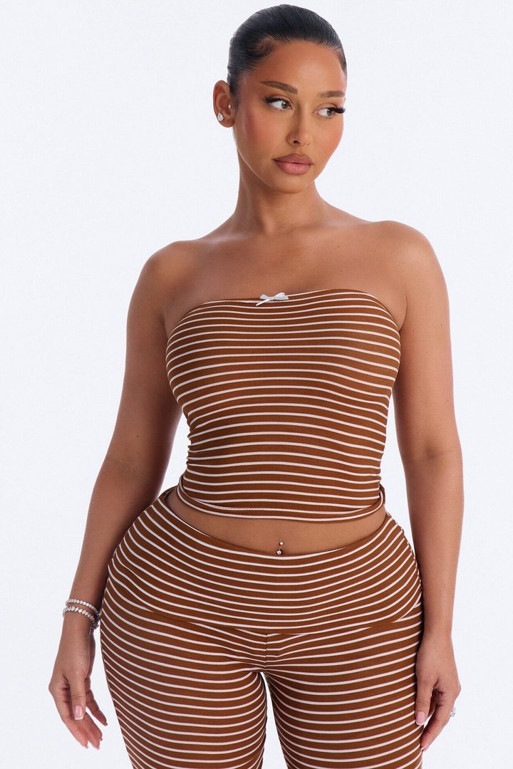 Into The Night 2pc PJ Pant Set - Brown/combo