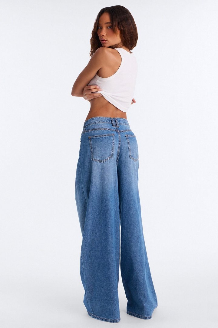 Capistrano Crossover Linen Blend Jeans - Dark Wash