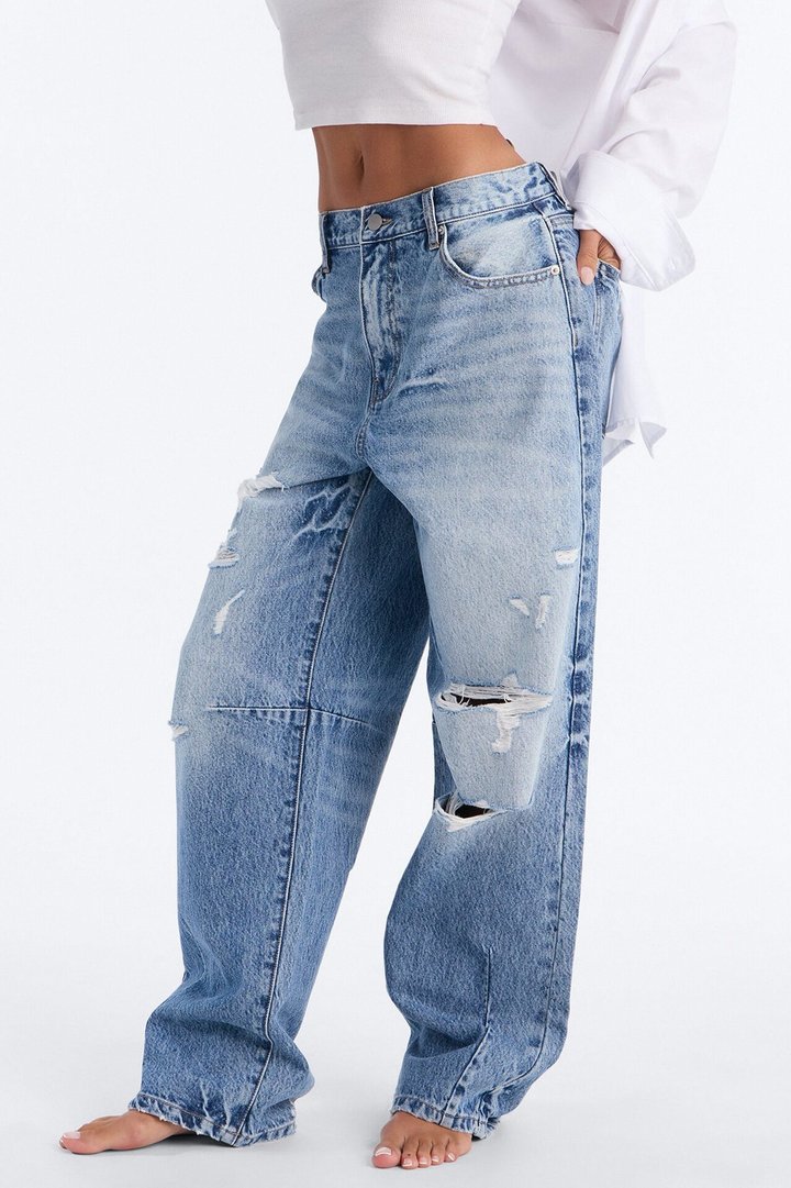 Barcelona Ripped Jeans - Medium Wash