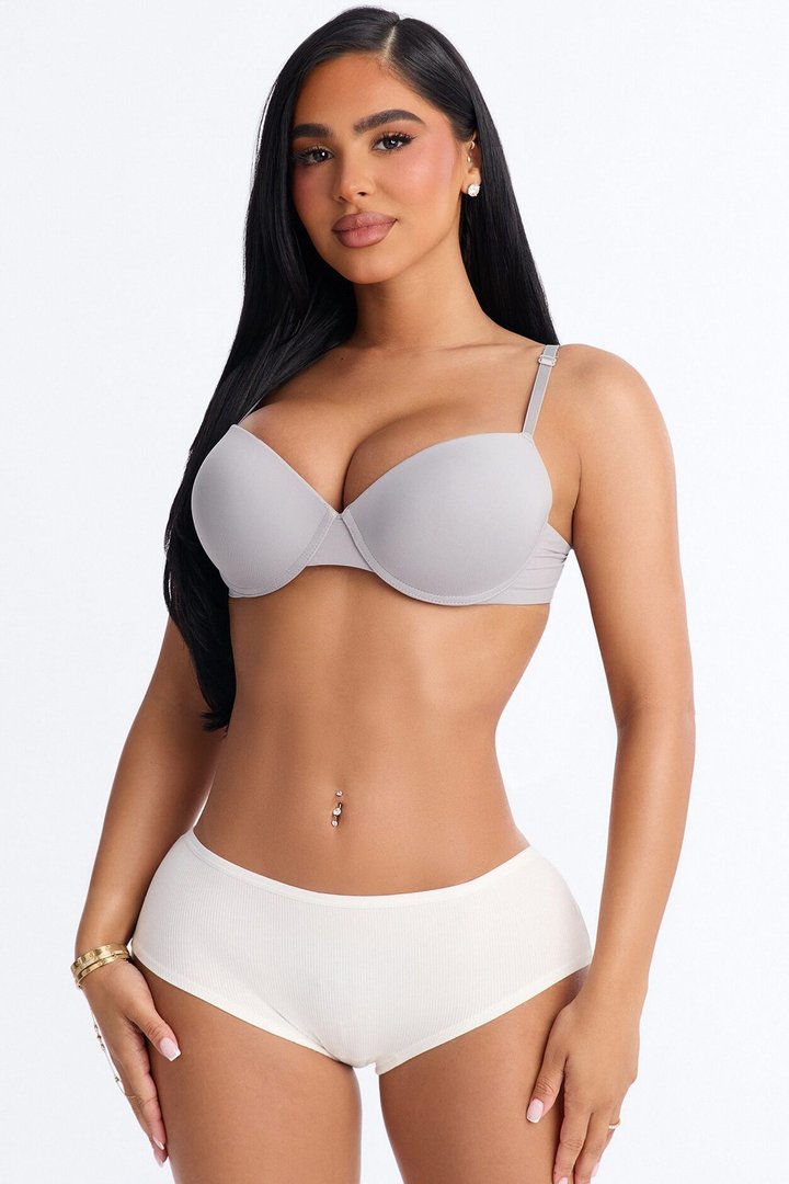 Lightweight Ribbed Lounge Hipster Panty - White