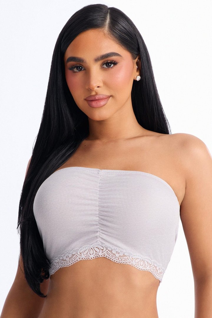 Soft Rib Seduction PJ Short Set - Grey