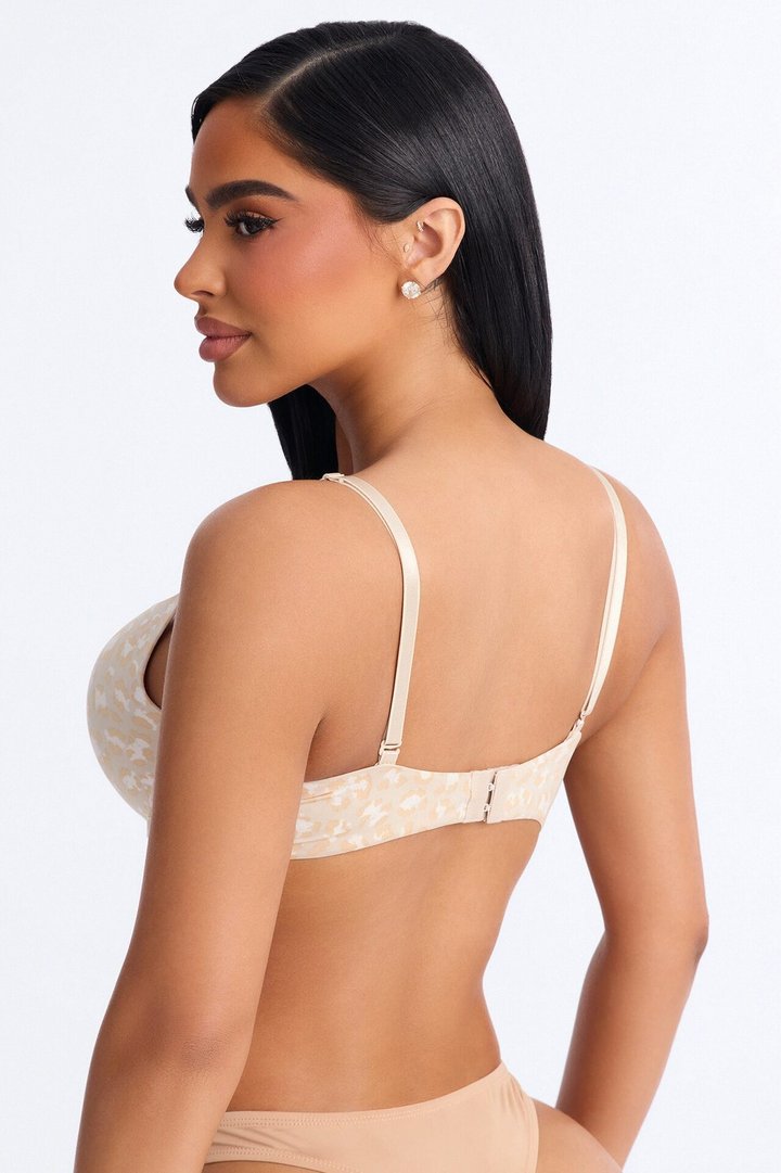 Flexible Fit Comfort Stretch Push Up Bra - Sand/combo