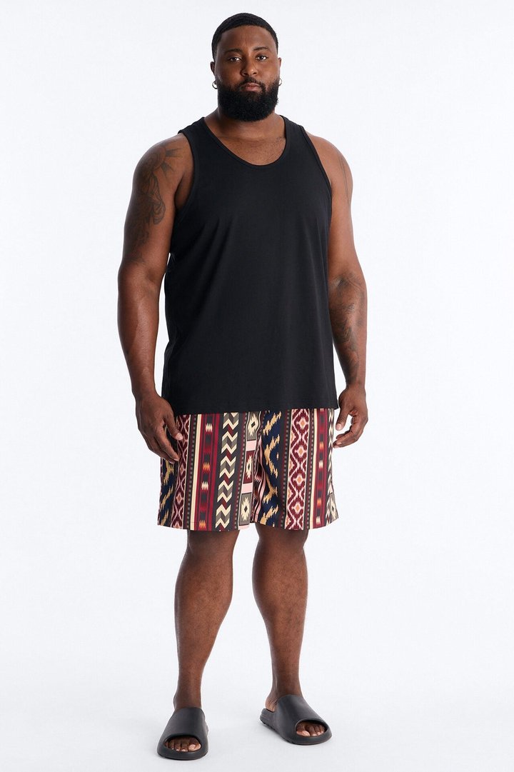 Tiki Current Swim Trunk 7″ - Multi Color