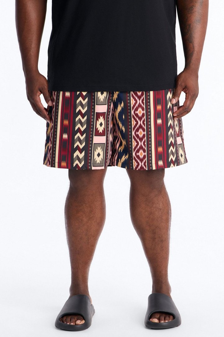 Tiki Current Swim Trunk 7″ - Multi Color