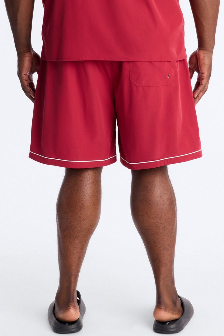 Self Made Vandal Swim Trunk 7″ - Red