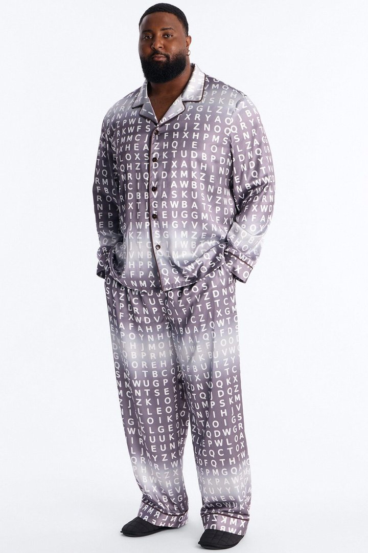 Alphabet Multi Color Lounge Set - Grey/combo