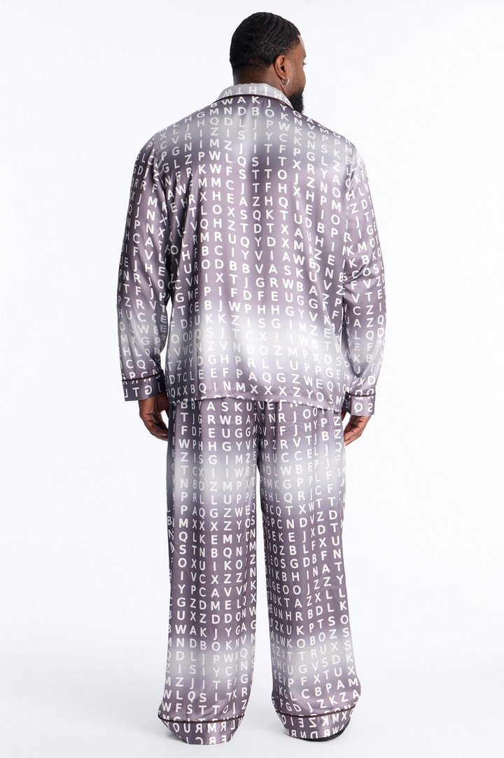 Alphabet Multi Color Lounge Set - Grey/combo