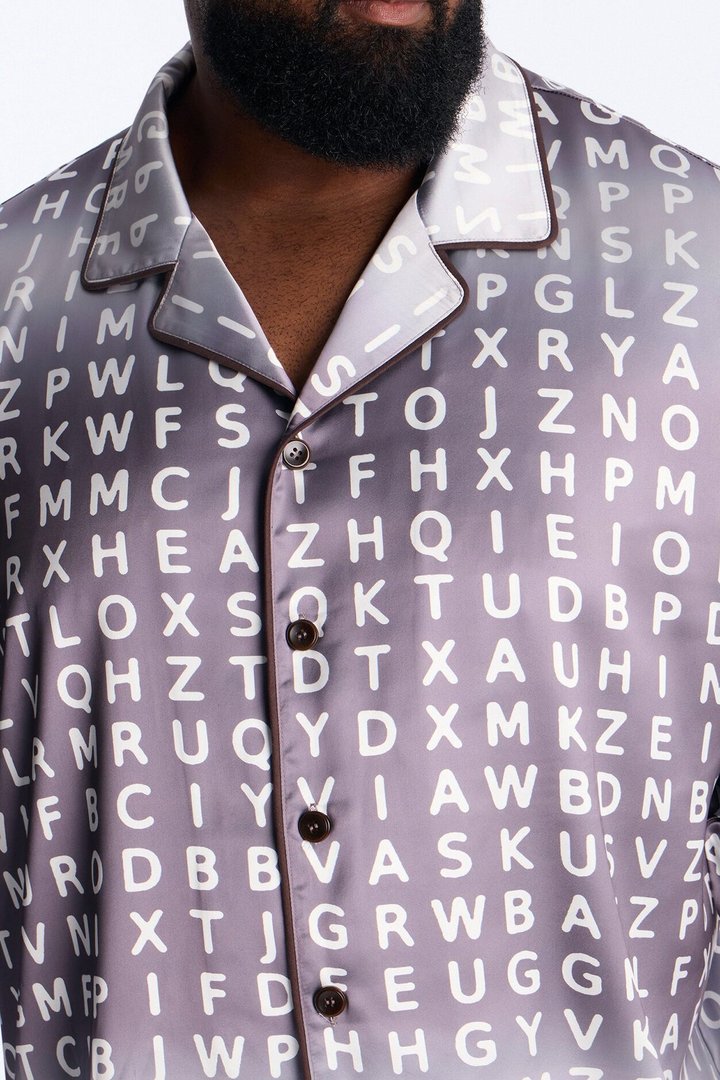 Alphabet Multi Color Lounge Set - Grey/combo
