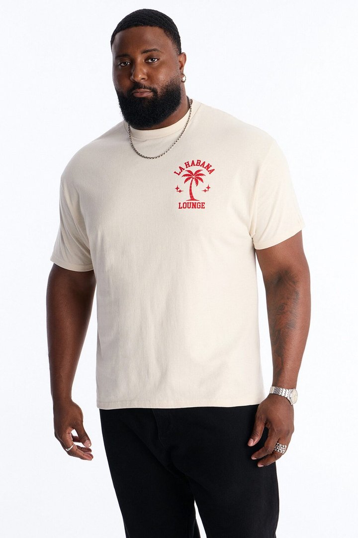 La Habana Lounge Short Sleeve Tee - Off White