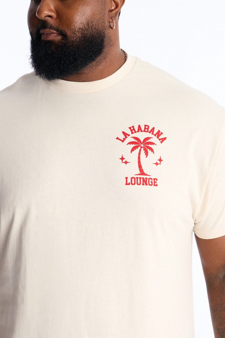 La Habana Lounge Short Sleeve Tee - Off White