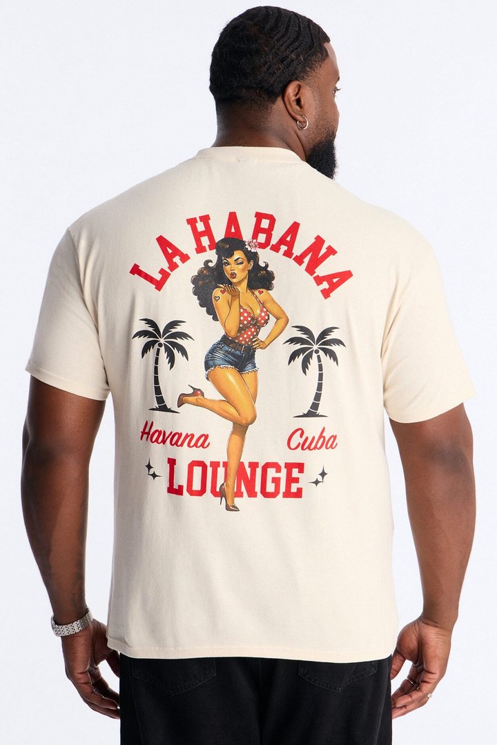 La Habana Lounge Short Sleeve Tee - Off White