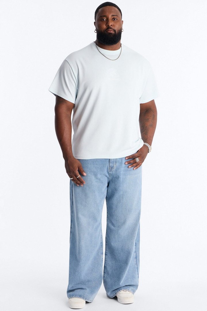Art Registry Division Heavy Weight Short Sleeve Tee - Light Blue