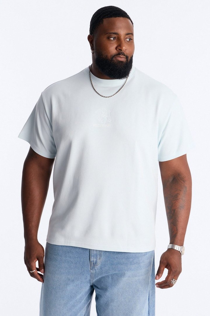 Art Registry Division Heavy Weight Short Sleeve Tee - Light Blue