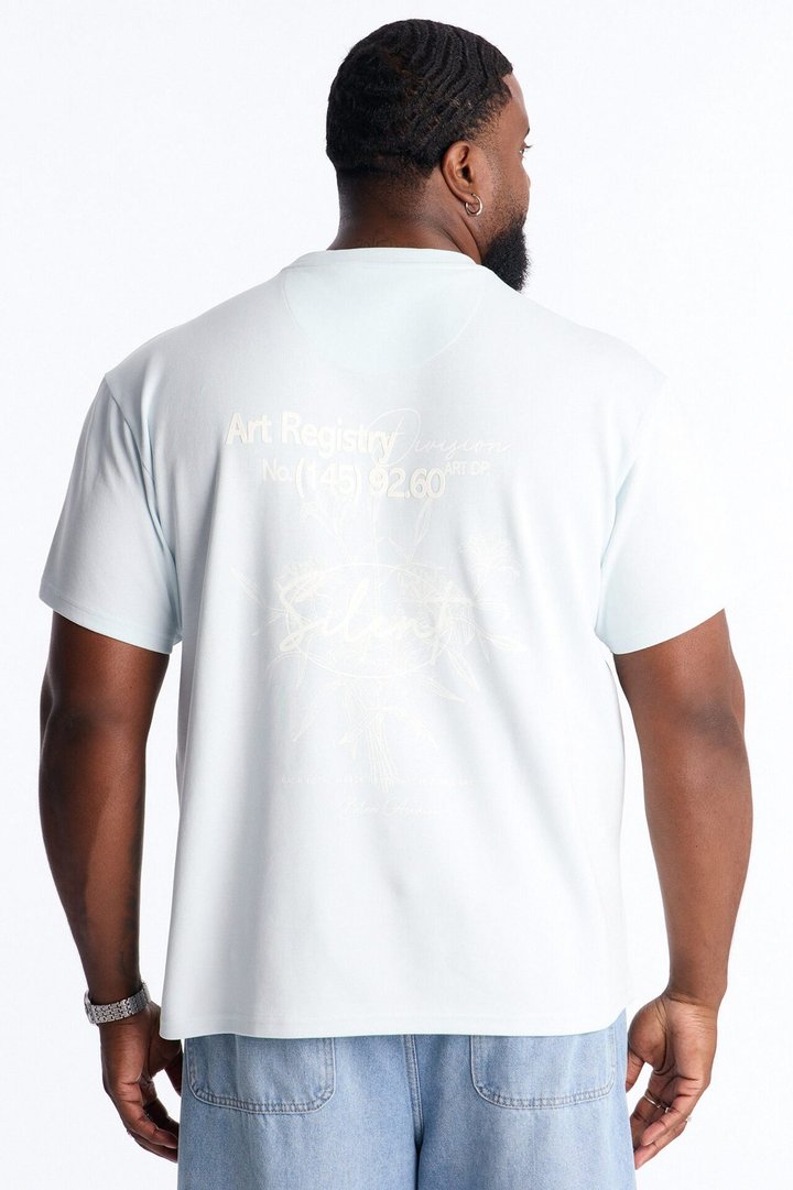 Art Registry Division Heavy Weight Short Sleeve Tee - Light Blue
