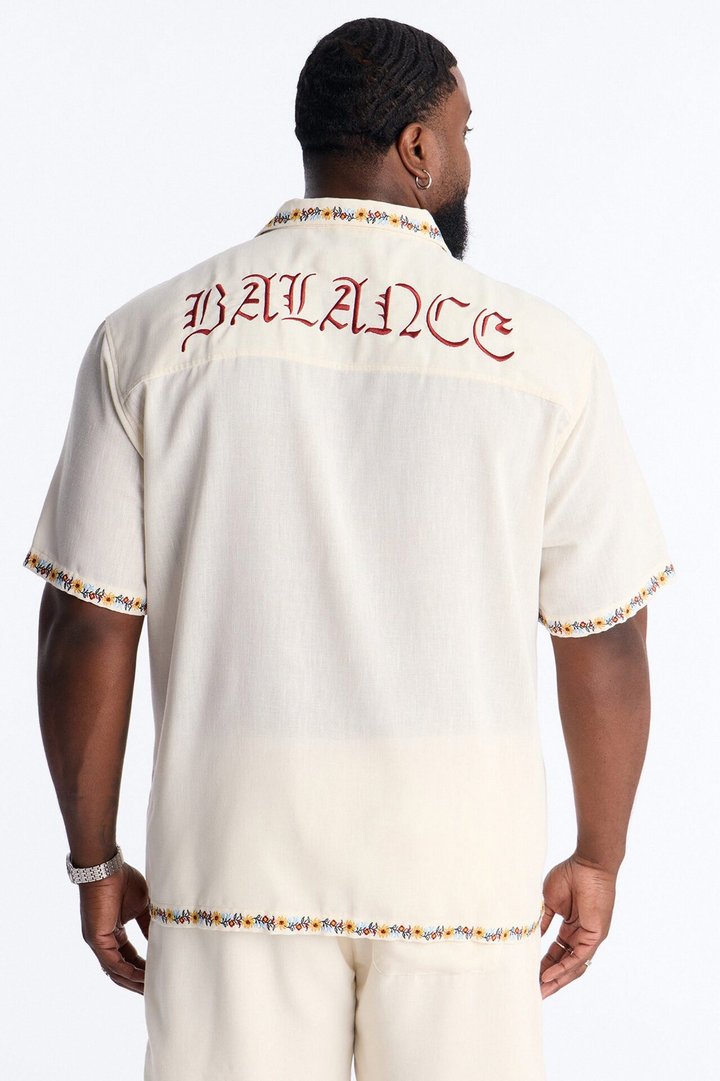 A Life In Balance Button Up Shirt - White