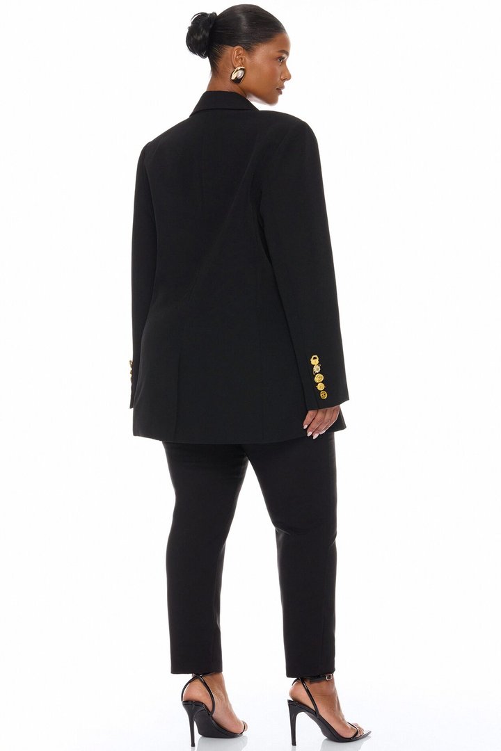 Odette Hardware Blazer - Black