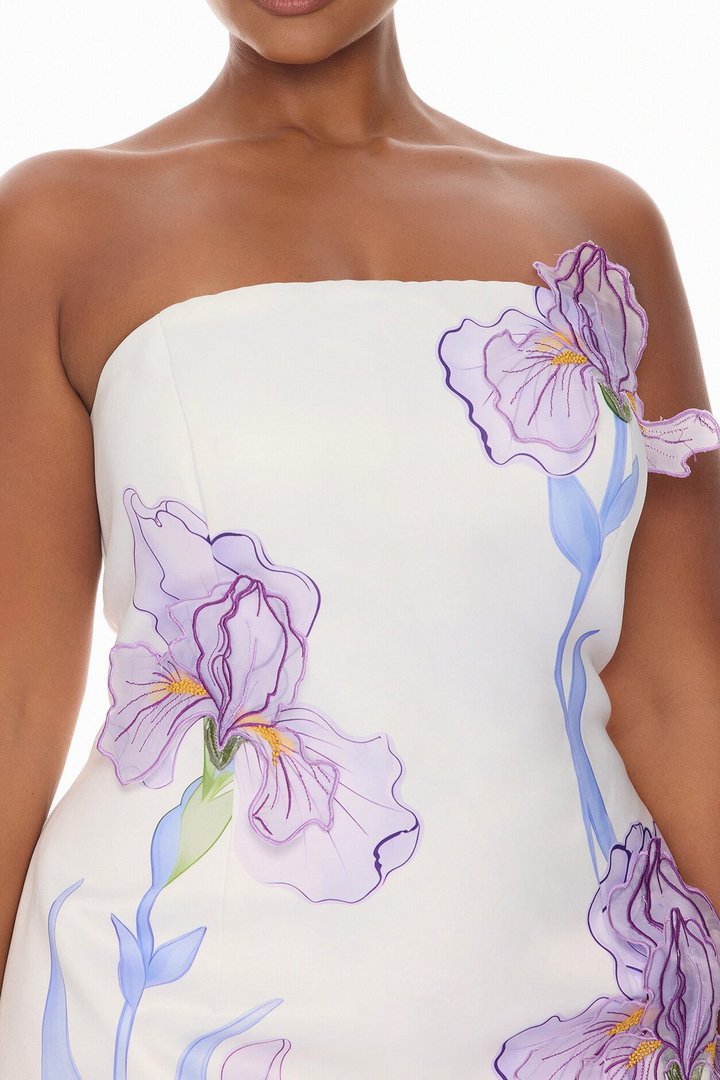 Hopeless Romantic Floral Mini Dress - Purple/combo