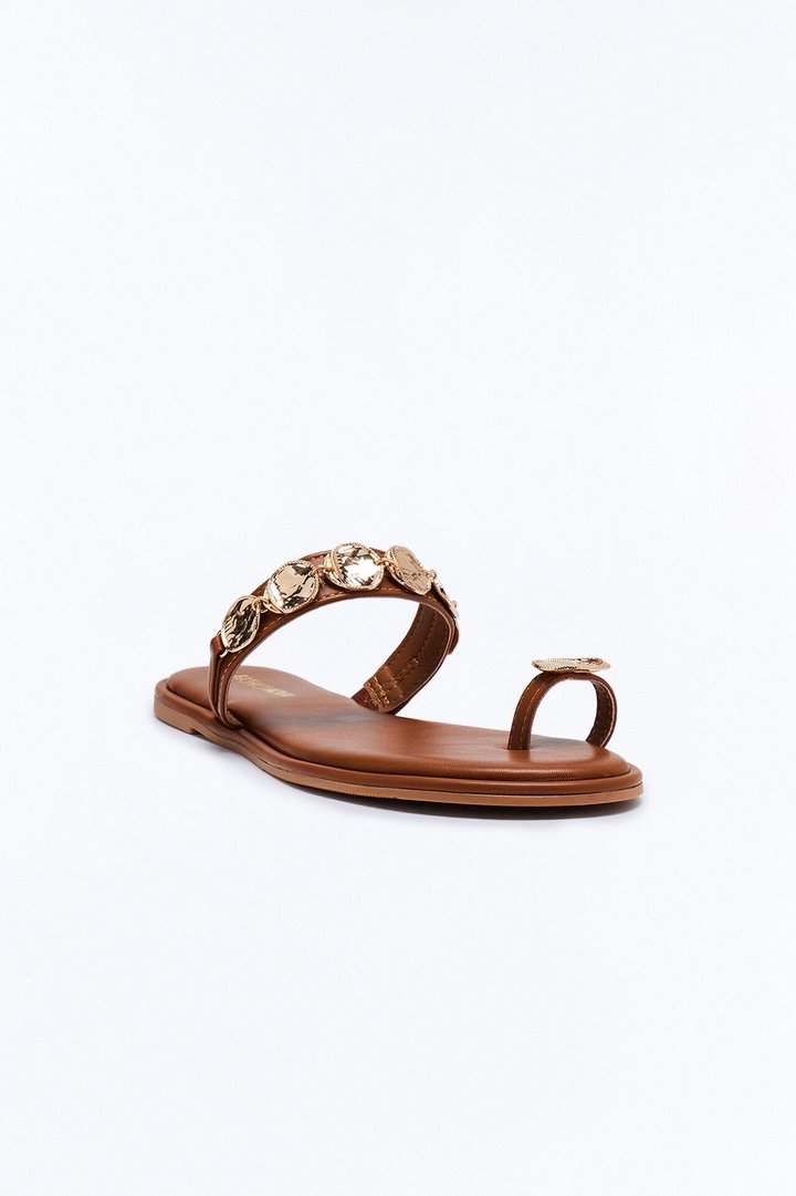 Liko Hardware Toe Ring Sandals - Brown