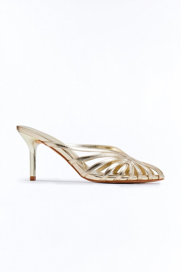 Larken Stiletto Pumps - Gold