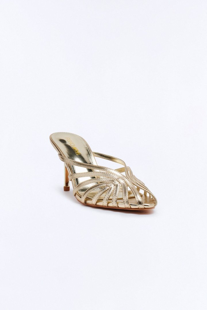 Larken Stiletto Pumps - Gold