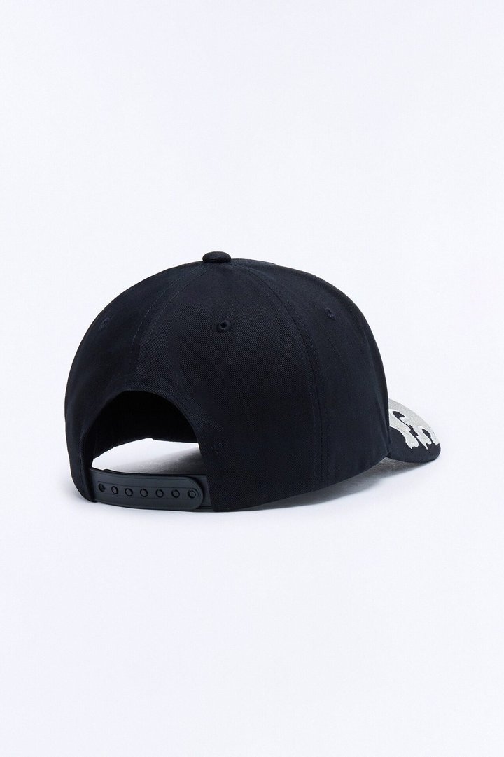 Super Hot Embroidery Cotton Twill Snapback Hat - Black