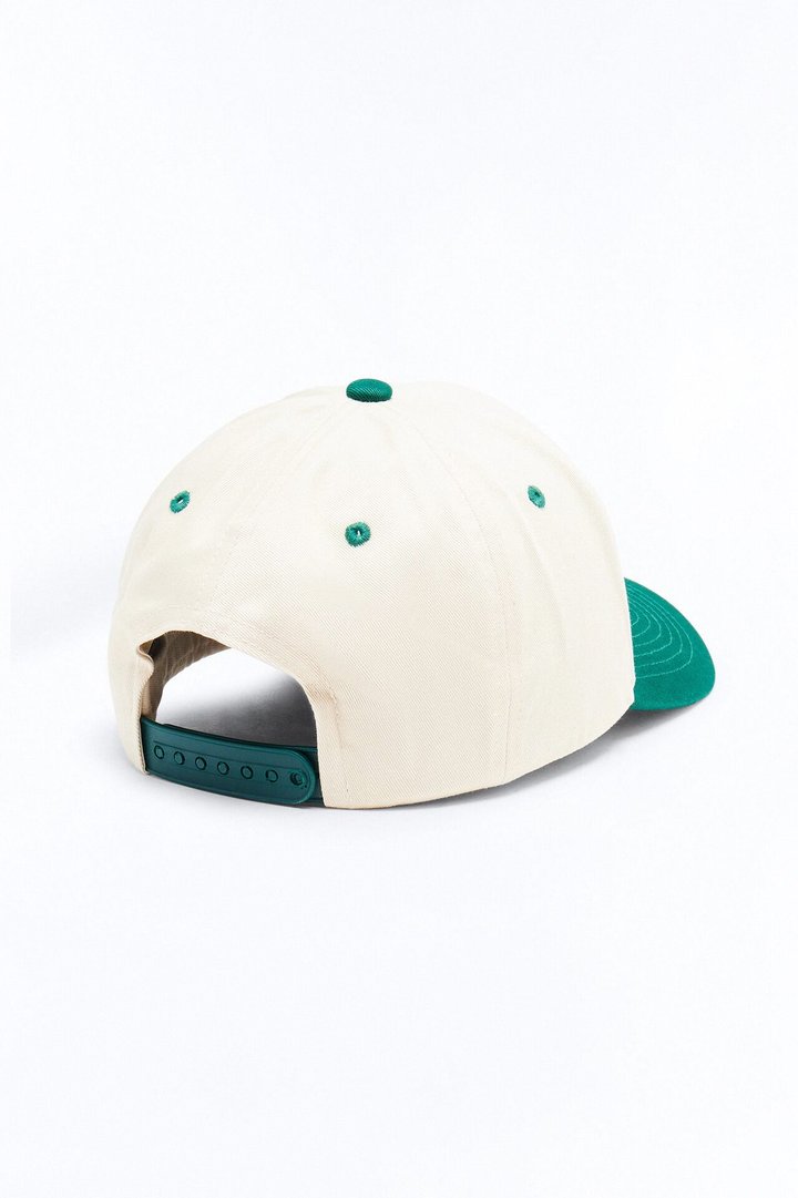 Basic Color Block Snapback Hat - Green/combo
