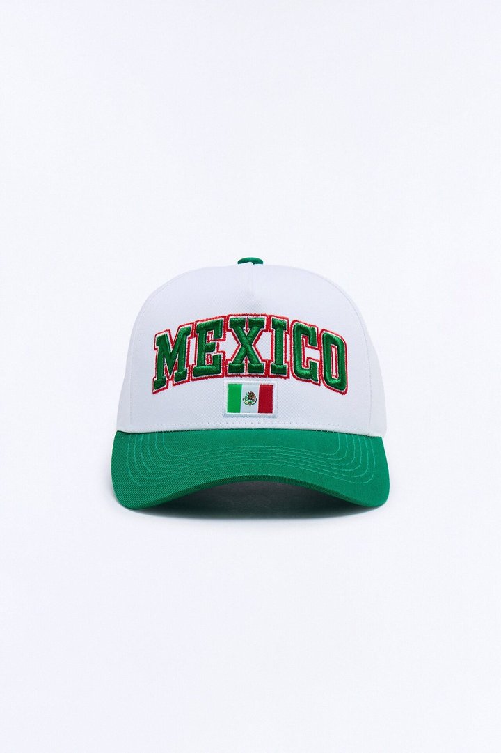 Mexico Love Baseball Hat - White/combo