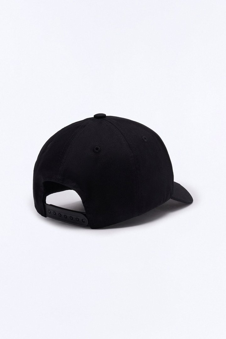 NY Pearls Faux Suede Brim Snapback Hat - Black