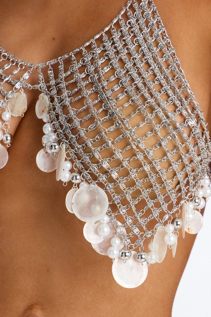 Chrome Tide Body Chain - Silver/Combo