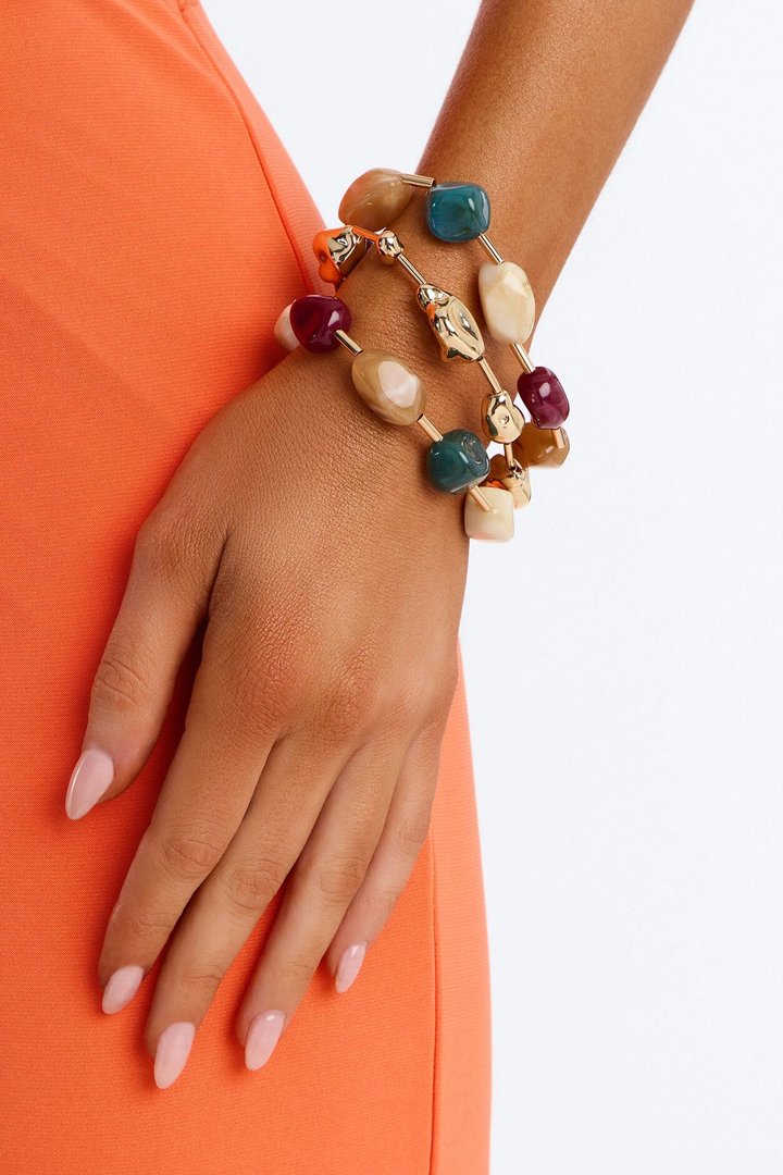Island Reset 3 Piece Bracelet Set - Gold/Multi