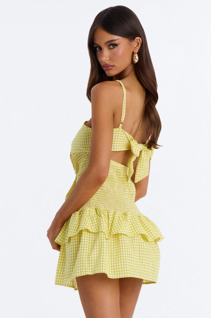 My Sunshine Smocked Mini Dress - Yellow
