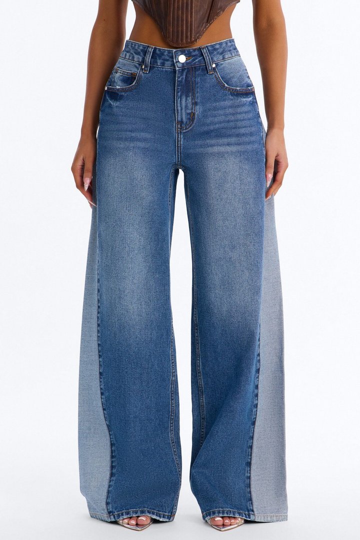 Backroad Baby Wide Leg Jeans - Dark Wash