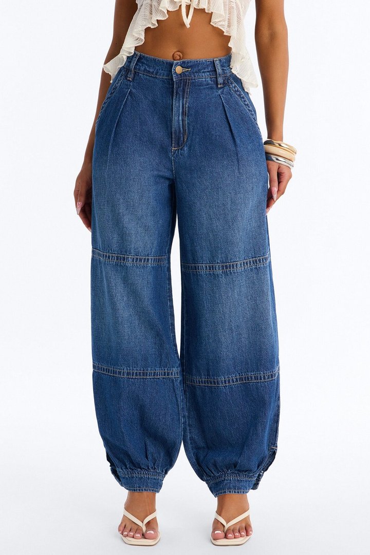 St. Augustine Linen Blend Jogger Jeans - Dark Wash
