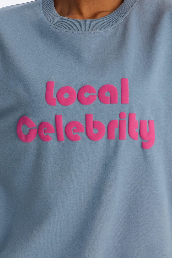 Local Celebrity Short Set - Slate Blue