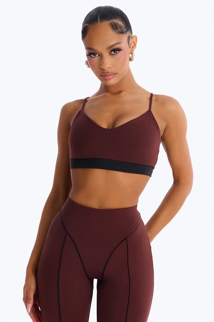 Contour In Motion Active Pant Set - Chocolate