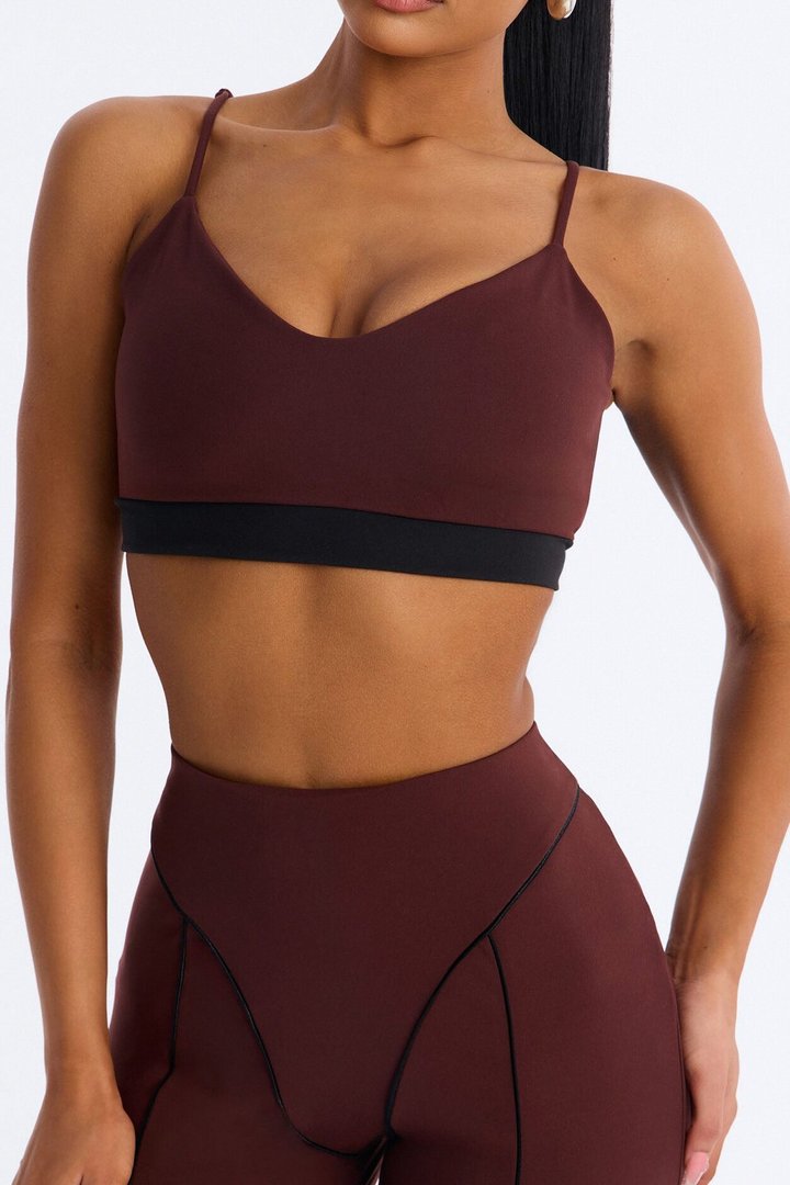 Contour In Motion Active Pant Set - Chocolate