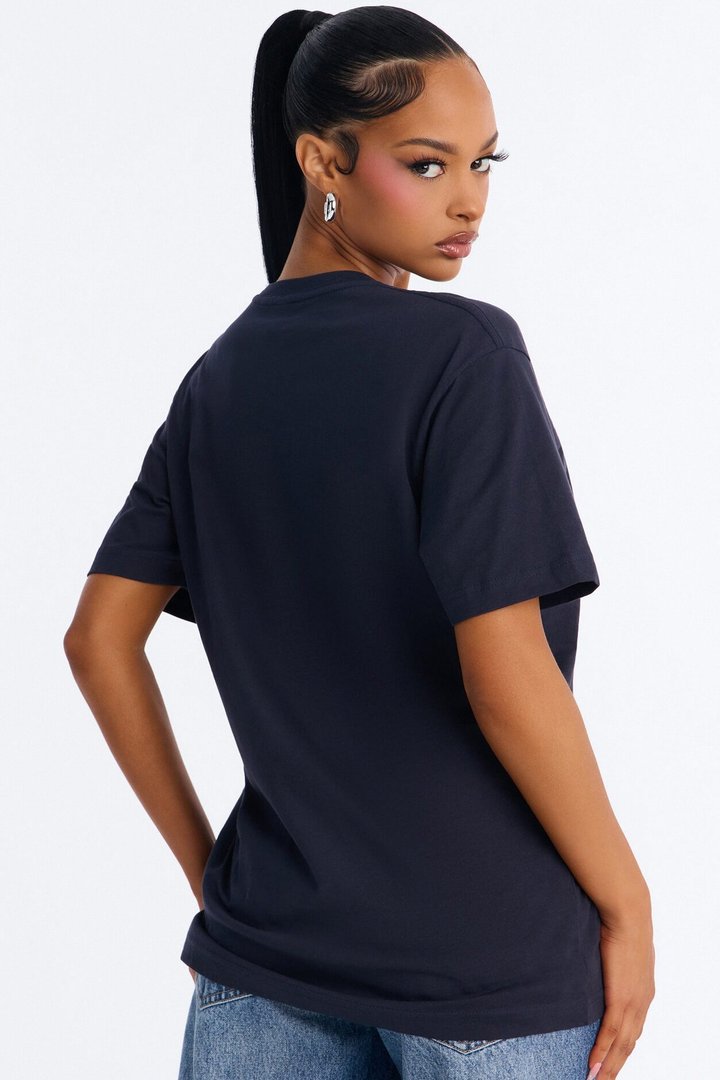 Random Tuesday Oversized T Shirt - Midnight Blue