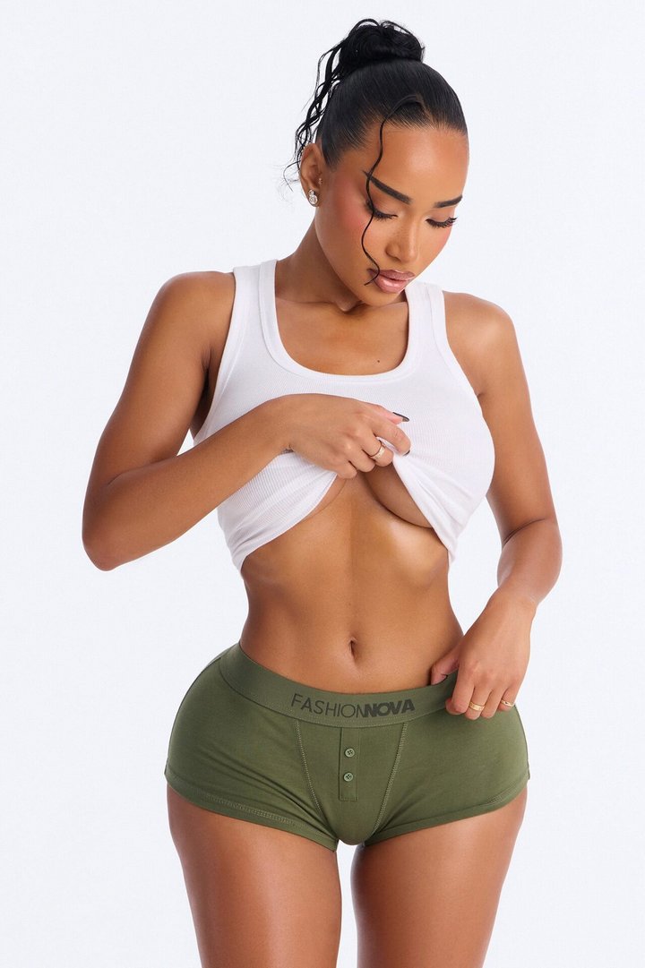 FN Mood Cotton Boyshort - Olive
